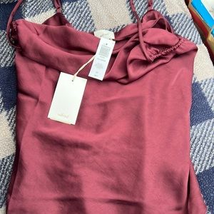 Burgundy Wilfred Blouse-Tank, perfect for work! Never worn, still with tags on.